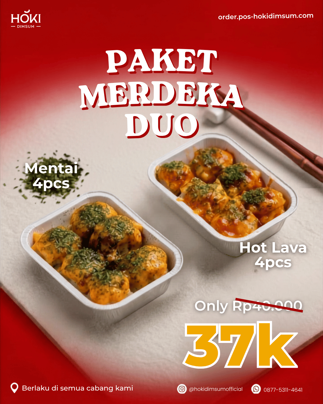 Mentai 4pcs + Hot Lava 4pcs